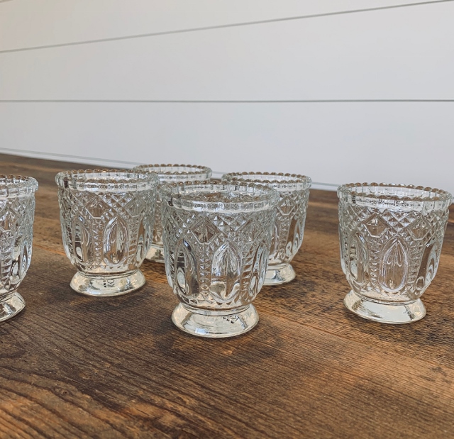 glass votives | Evermore Vintage Rentals